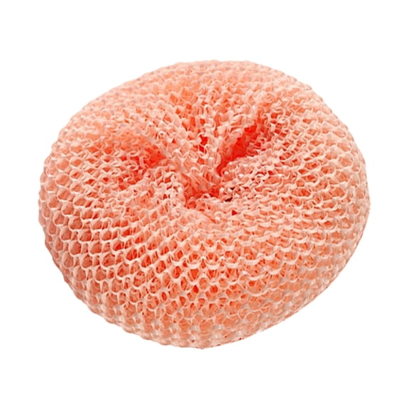 1 Pc Mesh Scourers Non-Scratch Plastic Scourers Stain Removing Cleaning Scrubber Nylon Scouring Pads Dish Scrubbers for Kitchen Garage Bathroom, 3.14 Inch, Pink