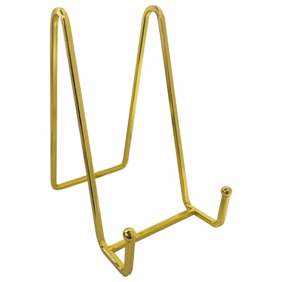 1 Pc Metal Plate Stands for Display Metal Photo Frame Bracket, 7.9" Metal Square Picture Frame Easel Stands for Plates, Photos Easel, Decor