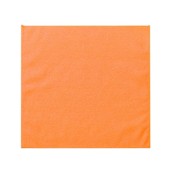 1 Pc Microfiber Cleaning Cloth Soft Microfiber Towels Absorbent Cleaning Rags Lint-Free Streak-Free Reusable Wash Cloths for Cars House Kitchen Window, 11.8"x11.8", Orange