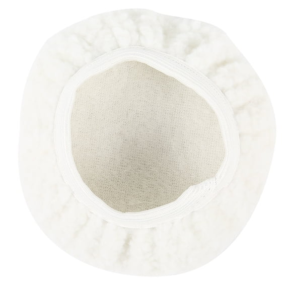 1 Pc Car Polisher Pad Car Buffer Polisher Pad Reusable Bonnet Soft Microfiber Polishing Bonnet Buffing Pad Cover Bonnet Microfiber Bonnet Polishing Buffing Pad Cover for Buffer Polisher, 6", White