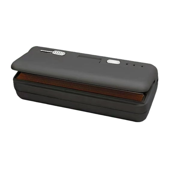 1 Pc Mini Bag Sealer, USB Charger Potato Chip Bags Heat Sealer Capper, Reseals Snack Plastic Bag Heat Seal and Cutter, Sealing Machine Vacuum Impulse for Mylar Cereal Bags, 4.72x1.57 Inch, Black