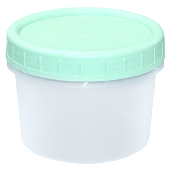 1 Pc Mini Deli Containers, Airtight Freezer Containers with Lids, Stackable Plastic Food Storage Container, Top Twist on Lids, Reusable 1 Cup Meal Prep Bowls, Dishwasher Safe, Green 160ml