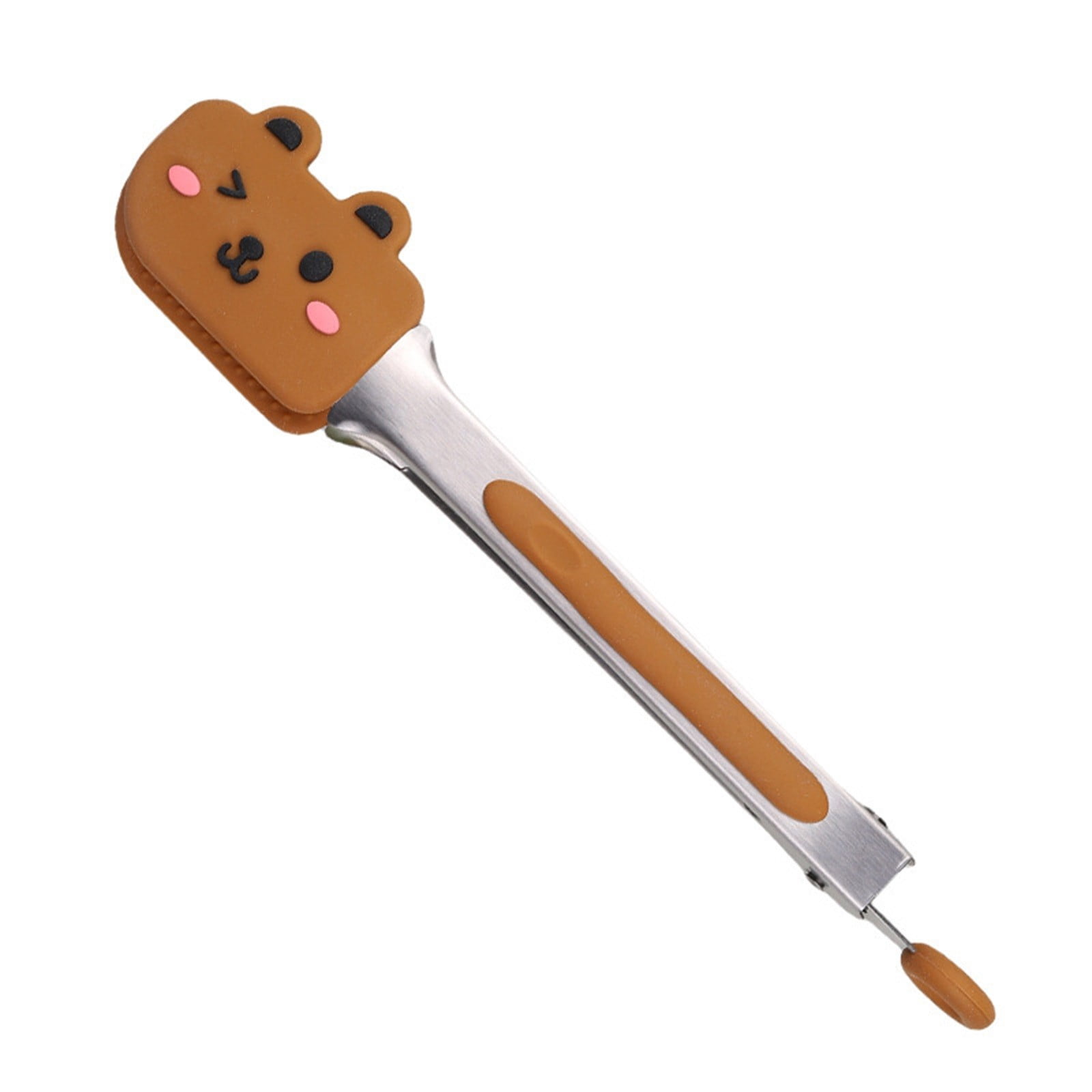 1 Pc Mini Kitchen Tongs with Silicone Tips, 8×1.6 inch Adorable Cartoon ...