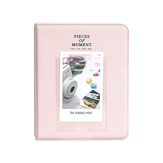 1 Pc Mini Photo Album, 64 Pockets PVC Picture Book, Small Portable Photo Holder for 3 Inch Photos, 14x11.5x2.5cm, Multicolor