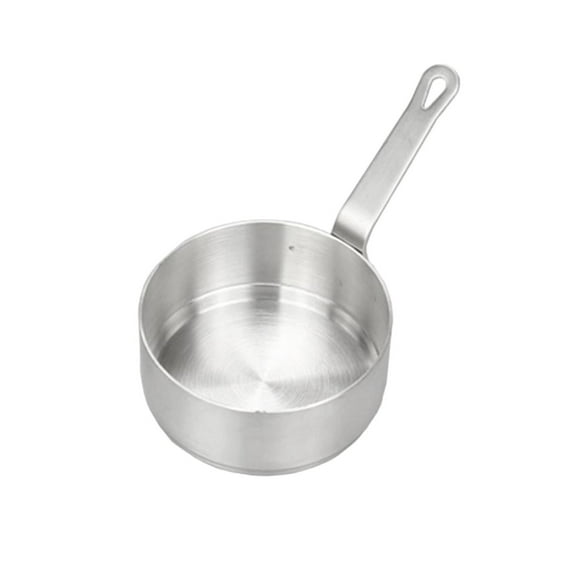 1 Pc Mini Sauce Pan Cooking Pot Stainless Steel with Pour Spout Stainless Steel Mini Sauce Pan Multipurpose Small Pot Set for Home Kitchen Restaurant Cooking, Easy Clean, 2.17"x1.26", Large
