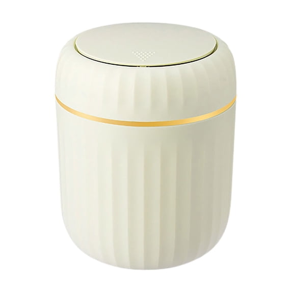 1 Pc Mini Trash Can with Lid, Plastic Desktop Garbage Bin, Waste Bin for Bathroom Kitchen Office Home Desk Bedroom Vanity Tabletop, 6.49x5.11 inch