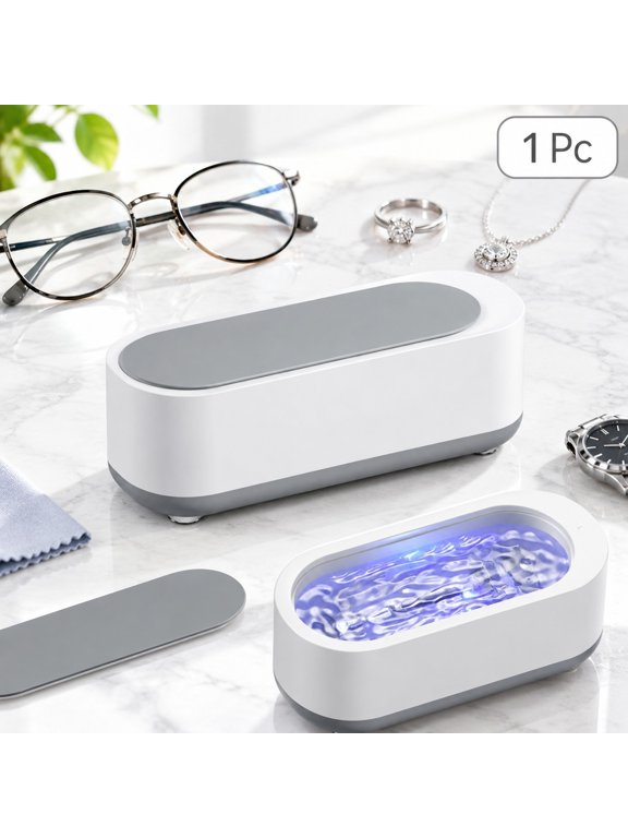 1 Pc Mini Vibration Cleaner for Eyeglasses and Jewelry White