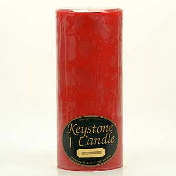 1 Pc Mistletoe and Holly 4x9 Pillar Candles 4 in. diameterx9.25 in. tall
