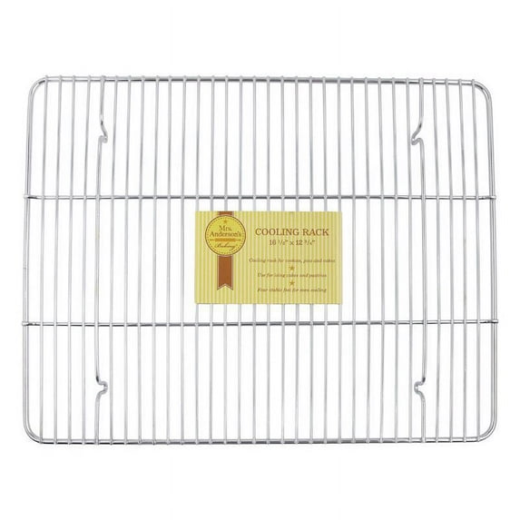 1 Pc, Mrs. Anderson'S Baking Baking 12-3/4 In. W X 16-1/2 In. L Cooling Rack Silver