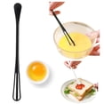 thumbnail image 1 of 1 Pc Multifunctional Small Whisk, Reusable Mini Egg Beater, Kitchen Seasoning Stirring Stick, Household Cuisine Gadget for Blending, Whisking, Mixing Sauces, 0.78x8.6 Inch, Black, 1 of 5