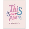 thumbnail image 1 of 1 Pc Music Lyrics Poster Taylor Room Decor Aesthetic This Is Our Place Prints Unframed Music Art Wall Decor Poster for Girls Party Bedroom Decoration 13.78x11.02 Inch, 1 of 7