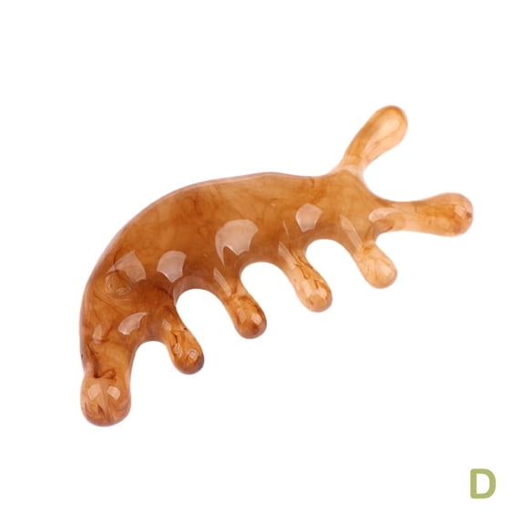 1 Pc Natural resin Horn Pocket Comb Wide Toothed Comb SPA Guasha Scalp Massage Brush Hair Care Tool High Quality