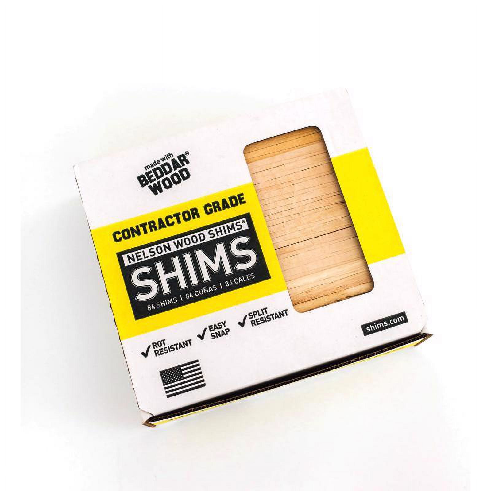 Nelson Wood Shims 1.5 in. W X 8 in. L Wood Shim 84 pk Nelson Wood Shims 1.5 in. W X 8 in. L Wood Shim 84 pk