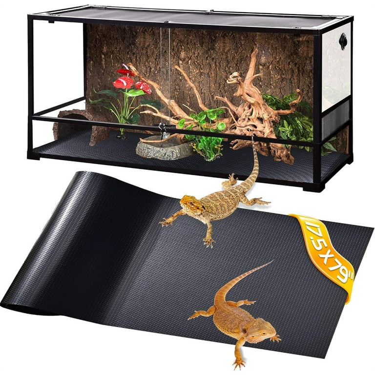 Pc Non-Sticky Reptile Carpet,Bedding Pet Leather Waterproof Pad