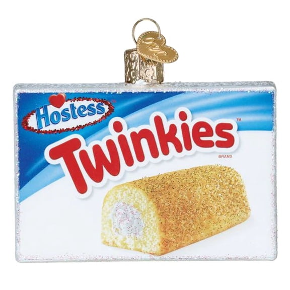 Old World Christmas Blown Glass Ornament for Christmas Tree, Hostess Twinkies Box