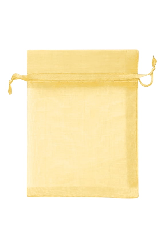 1 Pc Organza Bags with Drawstring Mesh Bags Drawstrin Organza Gift Bags with Drawstring Gift Packaging Big Bags Organza Wedding Party Favor Bags, 3.94x5.91 Inch, Gold