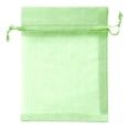 thumbnail image 1 of 1 Pc Organza Bags with Drawstring Mesh Bags Drawstrin Organza Gift Bags with Drawstring Gift Packaging Big Bags Organza Wedding Party Favor Bags, 7.87x11.81 Inch, Light Green, 1 of 9