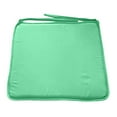 thumbnail image 1 of 1 Pc Outdoor Chair Cushions Square Strap Garden Chair Pads Seat Cushion Outdoor Seat Cushions Couch Pads with Ties for Outdoors Bistros Stool Patio Dining Room, 15.75x15.75 Inch, Green, 1 of 6