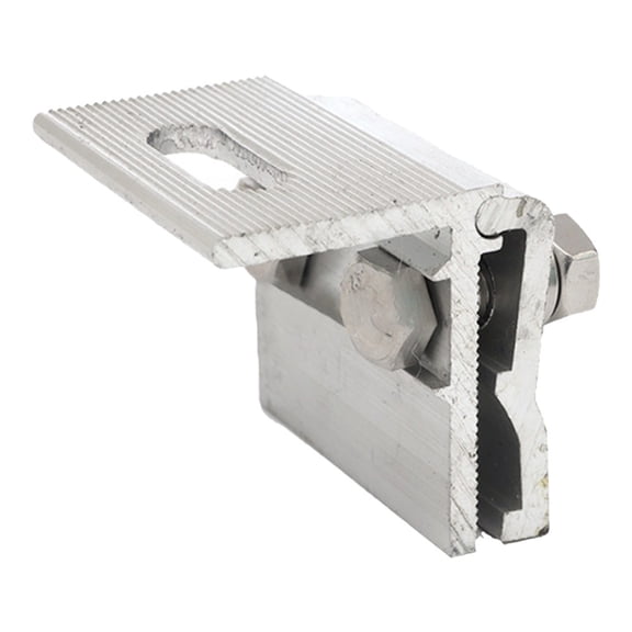 1 Pc PV Solar Module Racking System Metal Standing Clamp Roof Clamp Aluminum Alloy Roof Mounting Corner Fixture Solar Panel Part