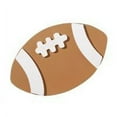 thumbnail image 1 of 1 Pc, Painted Wood Football Cutout 4 " X 2.5 ", 1 of 1