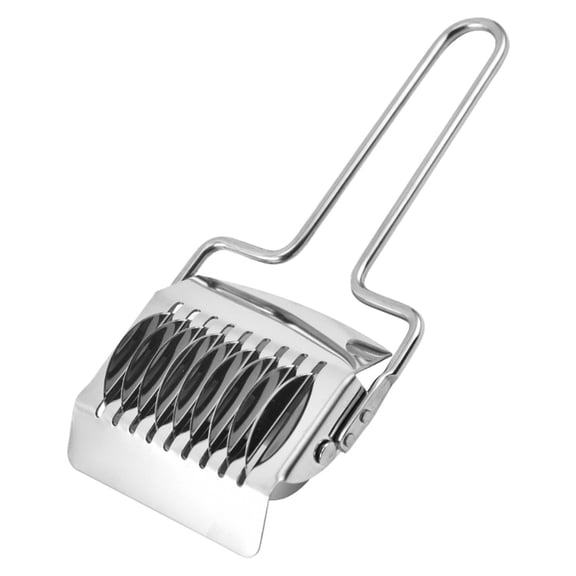 1 Pc Pasta Noodle Cutter Stainless Steel Pasta Spaghetti Maker Noodle Lattice Roller Dough Cutter Masher Kitchen Tool,Non-slip comfort handle,for Kitchen Cooking Tools, 2.9x6.4 inch
