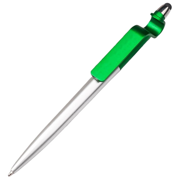 1 Pc Pen Bulk Custom Ballpoint Twist Pen, Mobile Phone Stand Multipurpose Pen Refillable, Multifunctional Phone Holder Ballpoint Pen for Office,Home, 0.43x6.02 Inch, Green