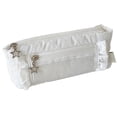 thumbnail image 1 of 1 Pc Pencil Case Large Pencil Bag Zipper Pen Bag Holder Box Pens Pouch Cloth Bag Large Storage Stationery Organizer Bag with Zipper for Work Office Travel, 8.39"x3.94", White, 1 of 6