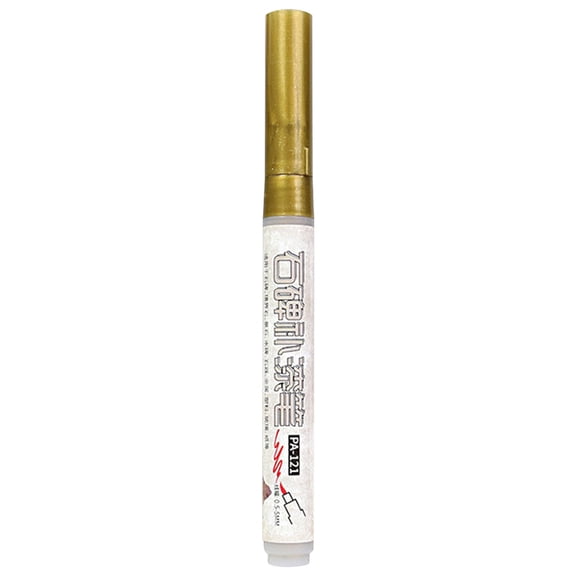 1 Pc Permanent Marker - Waterproof Markers Paint Markers for Tire, Fabric, Rocks, Glass, Ceramic, Wood, Paper - Oil Based Paint Pens - Extra-Fine Tip 0.5mm