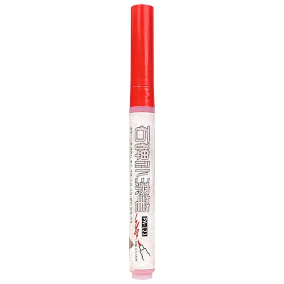 1 Pc Permanent Marker - Waterproof Markers Paint Markers for Tire, Fabric, Rocks, Glass, Ceramic, Wood, Paper - Oil Based Paint Pens - Extra-Fine Tip 0.5mm