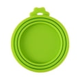 thumbnail image 1 of 1 Pc Pet Food Can Lids 3-in-1 Pet Food Can Covers Universal Can Lids Silicone Can Covers Pet Food Storage Containers for Dog Cat Food Universal Size Fit Small Medium Large Cans, Green, 1 of 3