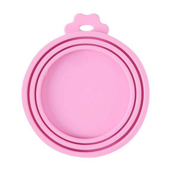 1 Pc Pet Food Can Lids Pet Food Can Cover Silicone Universal Can Lids Silicone Can Lids for Dog and Cat Food(Universal Size,One fit 3 Standard Size Food Cans), Red