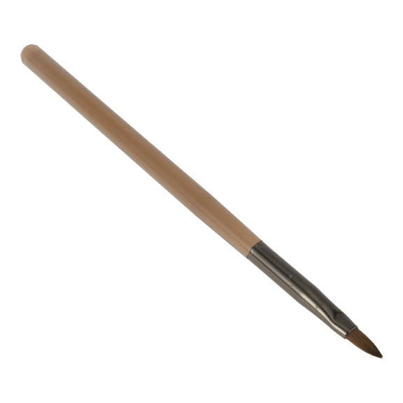 1 Pc Petal Nail Painting Brushes for Polish Painting Home DIY Nail Design Clear Brown