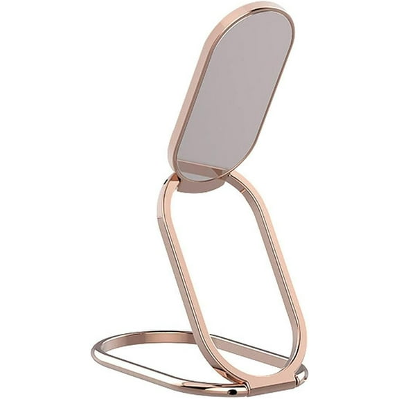 1 Pc Phone Ring Holder Foldable Adjustable Finger Kickstand Thin Cell Phone Back Grip Rose Gold