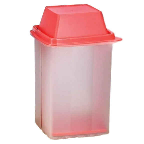 1 Pc Pickle Container with Strainer - BPA Free Jalapeno Container for Mess-Free Storage of Condiment Food - Pickle Holder with Easy to Open Lid Design, 3.7x7.5 Inch, Pink