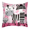 1Pc Pillow Cases Standard Size,Throw Pillow Cover 18x18 in,Zebra with