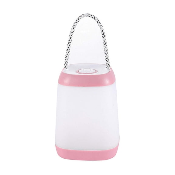 1 Pc Pink USB Rechargeable Night Light Portable Camping Lantern 3 Modes Emergency Bedroom