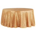 thumbnail image 1 of 1 Pc, Pintuck 132" Round Tablecloth - Gold For Wedding & Party Decor, 1 of 1