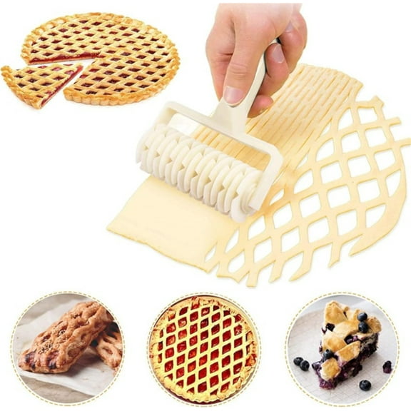 1 Pc Pizza Silk Hob,Pastry Dough Lattice Cutter,Lattice Roller Cutter,Pie Pizza Cookie Dough Roller,Lattice Household Baking Pastry Tool
