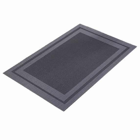 1 Pc Placemats Washable Place Mats for Dining Table Waterproof Wipeable Dining Place Mats Durable Non-Slip Heat Resistant Non-Slip Stain Resistant Weave Table Mats for Indoor Outdoor, 17.7"x11.8", A
