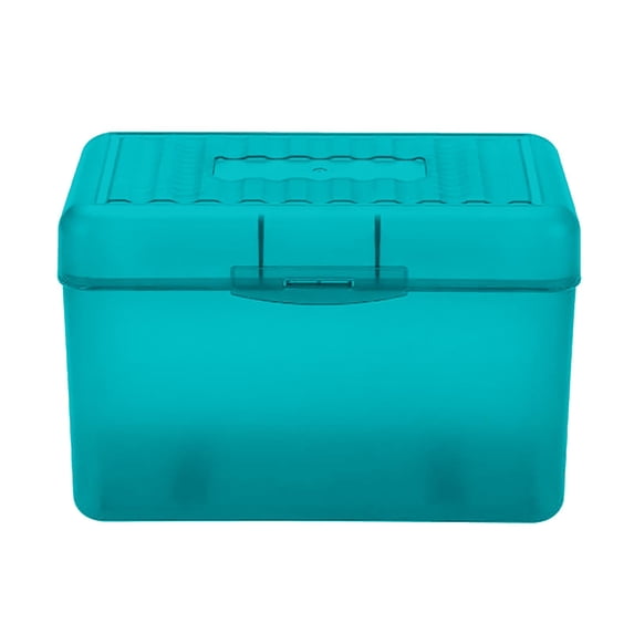 1 Pc Plastic Box with Snap Closure Lid Index Card Holder Flash Card ...