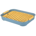 thumbnail image 1 of Cup Drying Rack Gongfu Tea Tray Water Storage Capacity Dish Drain Tray Board Drying Pad Fruit Serving Tray For Kitchen Counter Cup Office, 1 of 6