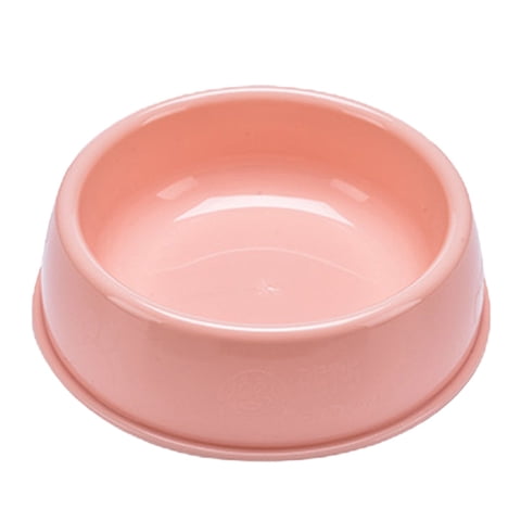 1 Pc Plastic Dog Bowls,Food Dishes & Water Bowl for Dogs, Cats or Other Small Animals Bulldog Bowl Anti-Slip Dog Cat Dish Dog Bowl Pet Sterile Pet Feeder, Pink