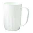 thumbnail image 1 of 1 Pc Plastic Drinking Cup with Handle Unbreakable Plastic Mug Coffee & Milk Mug Reusable Dishwasher Safe Hard Drinking Cup for Kitchen Outdoor, 3.93x2.75 Inch, White, 1 of 2