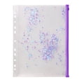 thumbnail image 1 of 1 Pc Plastic Envelopes Folders, Envelopes Files Zipper Folders Clear Folders Heavy weight Document Holders Storage Pouches File Envelopes for Office Travel, 12.99"X9.25", Purple, 1 of 9