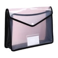 thumbnail image 1 of 1 Pc Plastic File Folder, Plastic Expanding File Folder, Legal Size Expandable Document Folder with Snap Button Closure, Expanding File Wallet Envelopes Pouch with Label Pocket, 13.18x3.14x10.03 Inch, 1 of 9