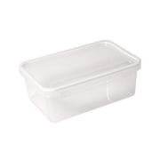 1 Pc Plastic Food Storage Containers With Lids, for Lunch Meal Prep, Stackable and Nestable, Snaplock Lid , Freezer Dishwasher Microwave Safe, 5.12 x 3.15 x 2.17 Inch
