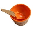 thumbnail image 1 of 1 Pc Ice Cream Bowls and Spoons Set Plastic Ice Cream Cups with Spoons, Ice Cream Cups with Spoons Durable Plastic Bowls and Spoons Reusable Dessert Set, 2.76x2.44 Inch, Orange, 1 of 5