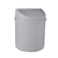 thumbnail image 1 of 1 Pc Plastic Mini Trash Can Plastic Mini Desktop Trash Can with Swing-Top Lid Tiny Garbage Can, 5.11x6.7 Inch, Gray, 1 of 3