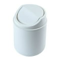 thumbnail image 1 of 1 Pc Plastic Mini Trash Can Plastic Mini Desktop Trash Can with Swing-Top Lid Tiny Garbage Can, Light Blue, 1 of 3