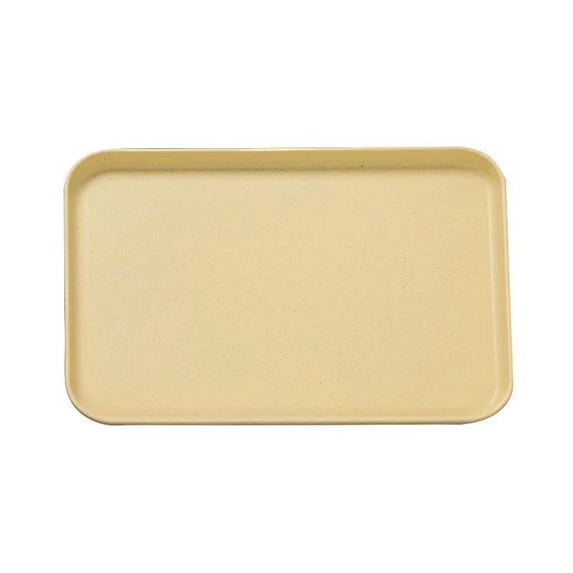 1 Pc Plastic Serving Trays, Yellow Serving Platters, Reusable Square Fast Food Tray, Multi-Purpose Serving Dishes for Snacks, Charcuterie, Chips, Candy, Fruit, Sushi, 9.44x6.69 inch